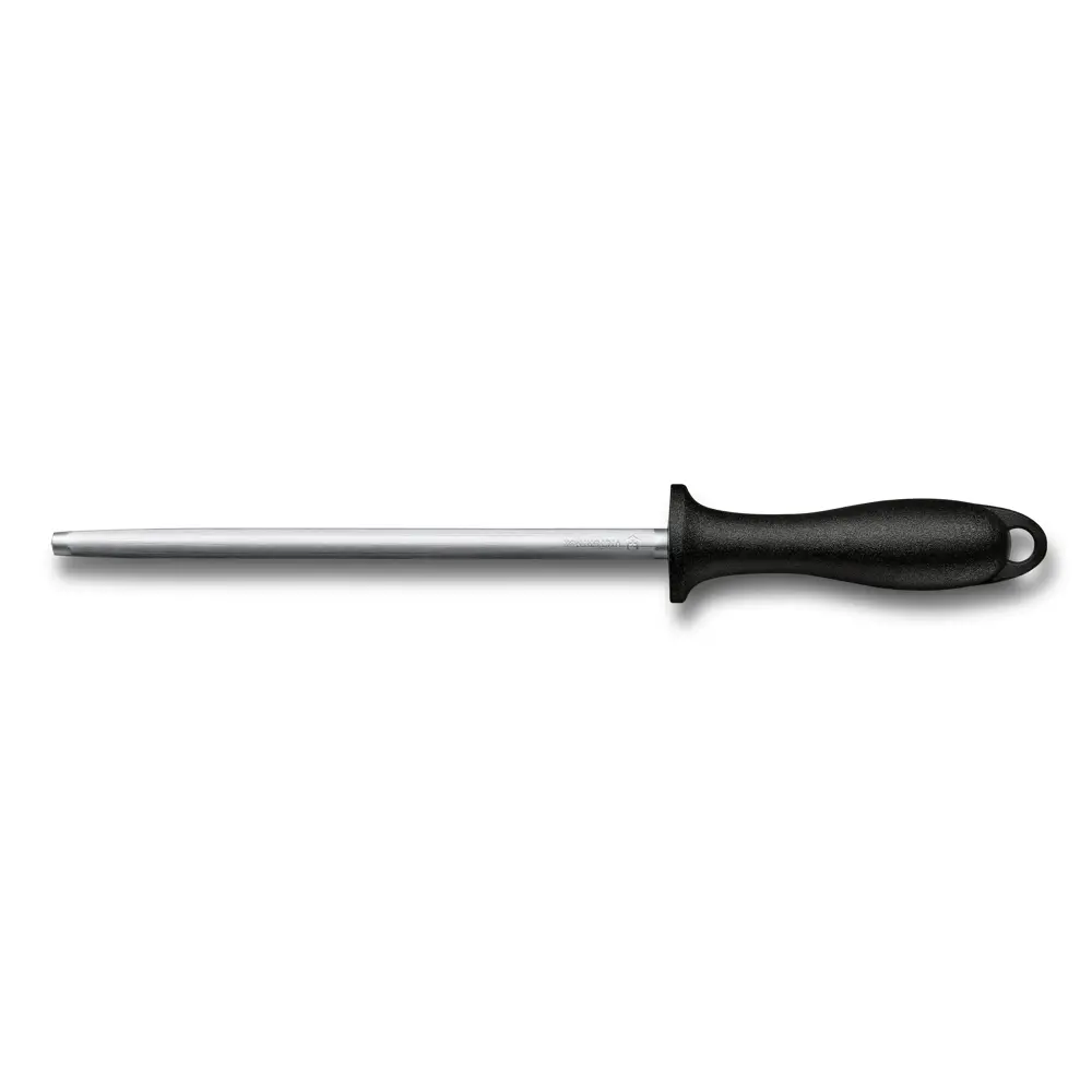 Victorinox Classic, Abziehstahl, 20 cm, Mittelfeinzug, rund, Schwarz, 7.8014 – Ansicht 1