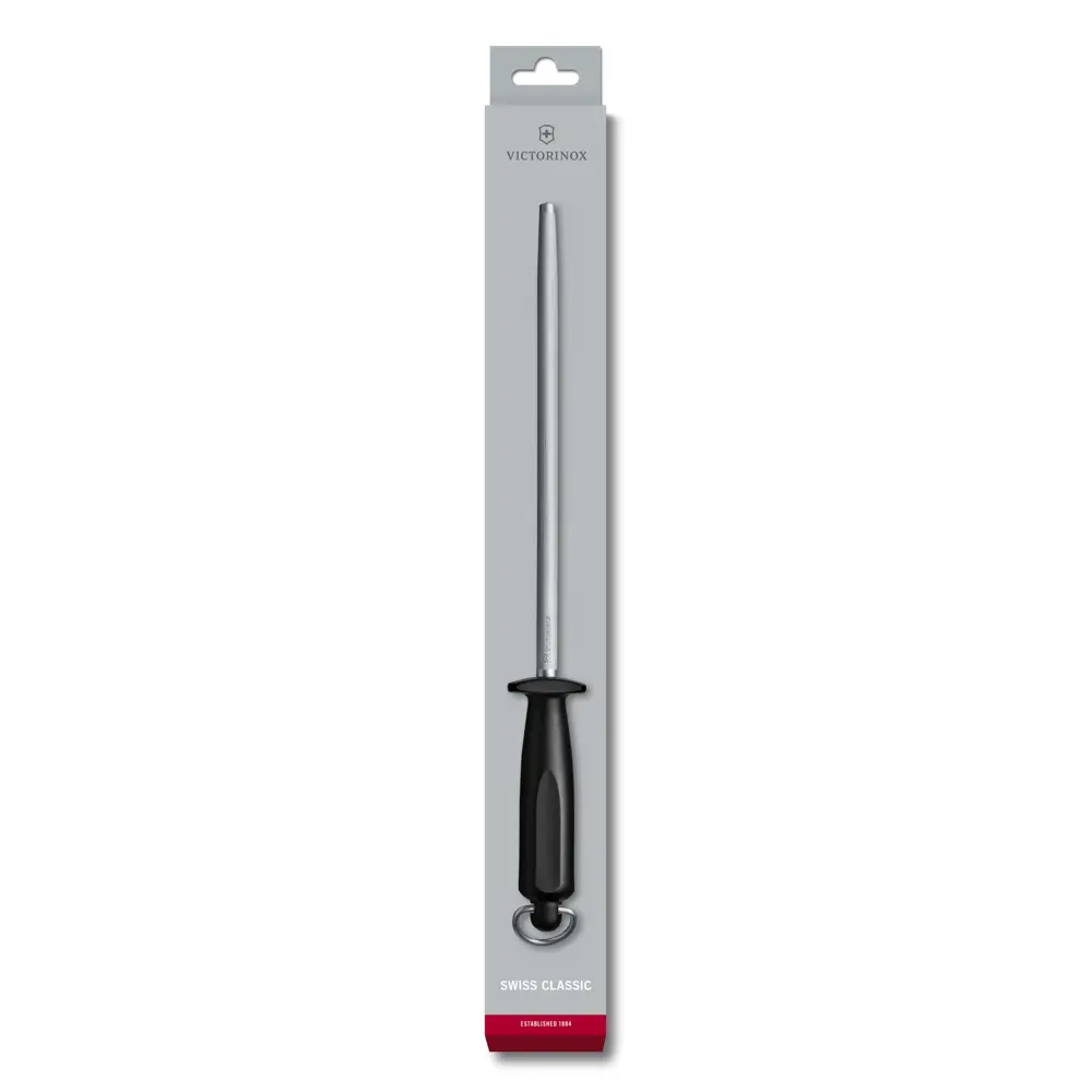 Victorinox Classic, Abziehstahl , 25cm, Mittelfeinzug, rund, schwarz, 7.8303 – Ansicht 3